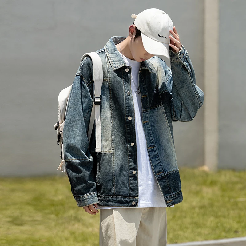 2023 Autumn New Men Denim Jackets Korean style Male Patchwork Coat Streetwear Casual Couple Jacket Ins Tide Jean Jackets
2023 Autumn New Men Denim Jackets Korean style Male Patchwork Coat Streetwear Casual Couple Jacket Ins Tide Jean Jackets