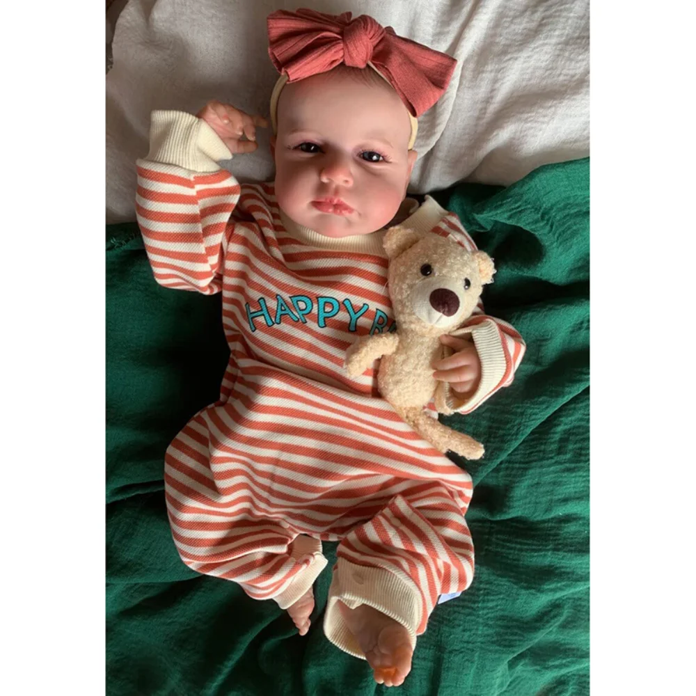 50cm Reborn Baby Doll Loulou Open Eyes Handmade 3D Painting Skin with Visible Veins Same as the Picture Bebe Reborn Dolls Girl
50cm Reborn Baby Doll Loulou Open Eyes Handmade 3D Painting Skin with Visible Veins Same as the Picture Bebe Reborn Dolls Girl