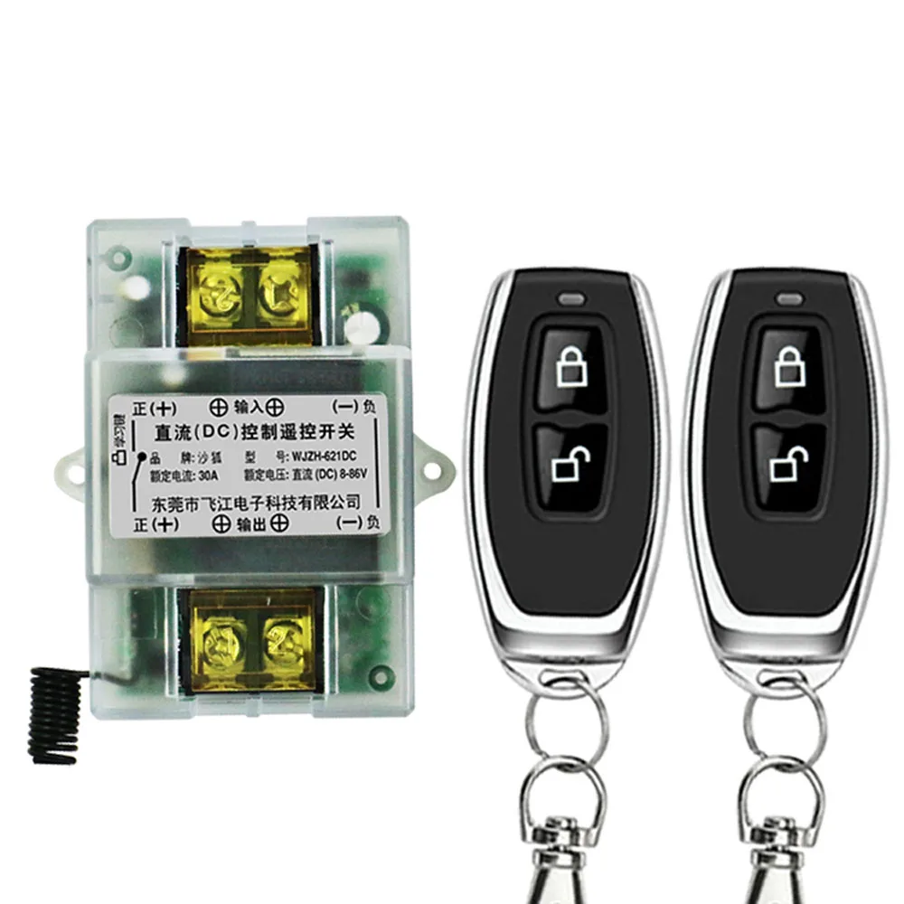 433MHZ 12V/24V/48V/60V/72V Remote Control Switch Water Pump DC Motor Lamp Remote Controller Battery Power Off Switch Controller
433MHZ 12V/24V/48V/60V/72V Remote Control Switch Water Pump DC Motor Lamp Remote Controller Battery Power Off Switch Controller