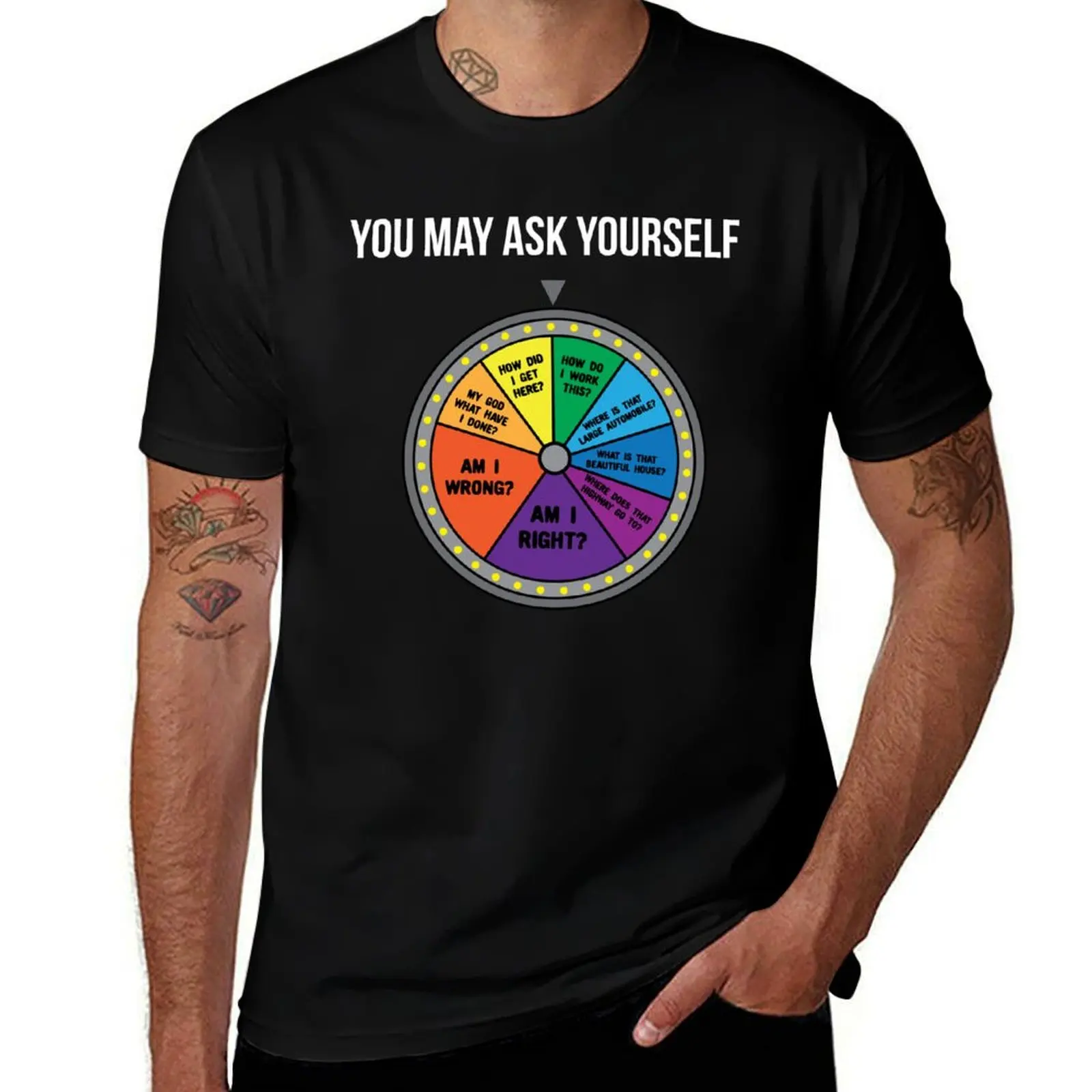 You May Ask Yourself 80s Music Retro Lyrics Pie Chart Funny T-Shirt hippie clothes tees cheap stuff clothes outfits for men
You May Ask Yourself 80s Music Retro Lyrics Pie Chart Funny T-Shirt hippie clothes tees cheap stuff clothes outfits for men