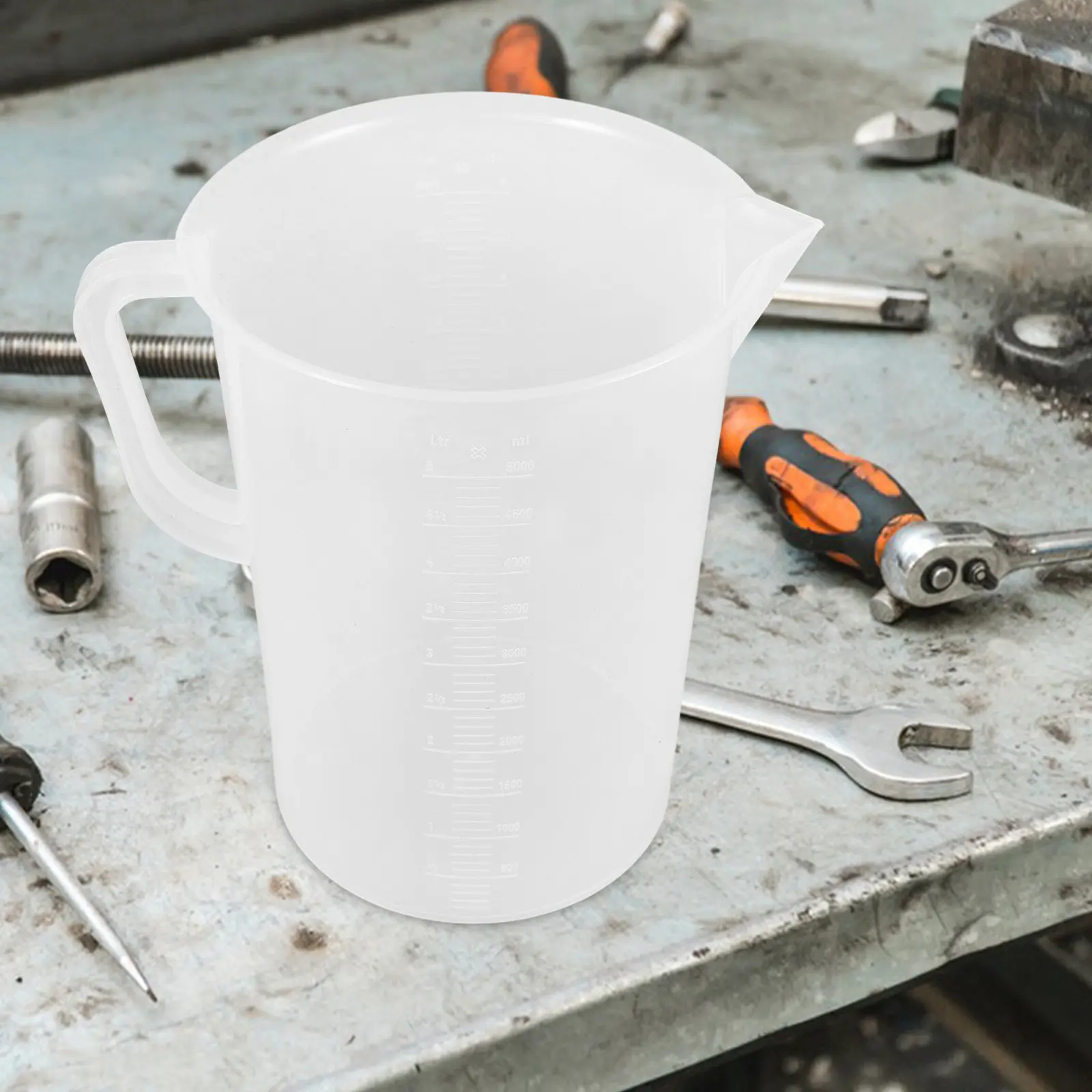 Oil Measuring Cup Large Capacity 5000Ml Scaled Container Automotive Repair Liquid Measuring Pitcher Accurate Measurement
Oil Measuring Cup Large Capacity 5000Ml Scaled Container Automotive Repair Liquid Measuring Pitcher Accurate Measurement