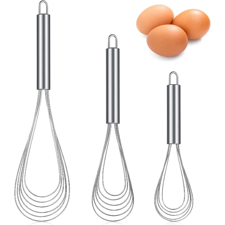 3-х предметный кухонный набор плоских венчиков из нержавеющей стали, плоская проволока из нержавеющей стали, посуда для яиц, венчик для смешивания Cng, венчик для взбивания
3-х предметный кухонный набор плоских венчиков из нержавеющей стали, плоская проволока из нержавеющей стали, посуда для яиц, венчик для смешивания Cng, венчик для взбивания