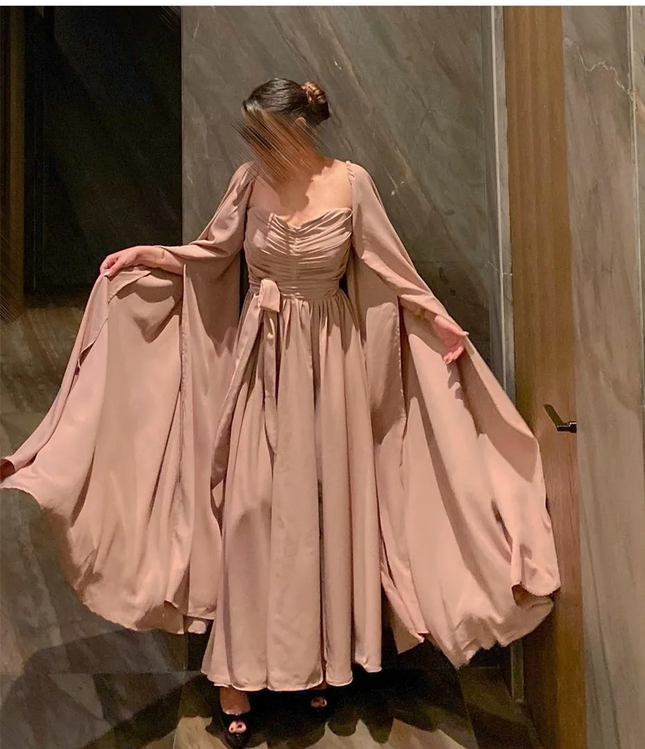Elegant Long Pink Chiffon Evening Dress With Pleats A-Line Sweetheart Ankle Length Robe De Mariée Party Gown For Women
Elegant Long Pink Chiffon Evening Dress With Pleats A-Line Sweetheart Ankle Length Robe De Mariée Party Gown For Women