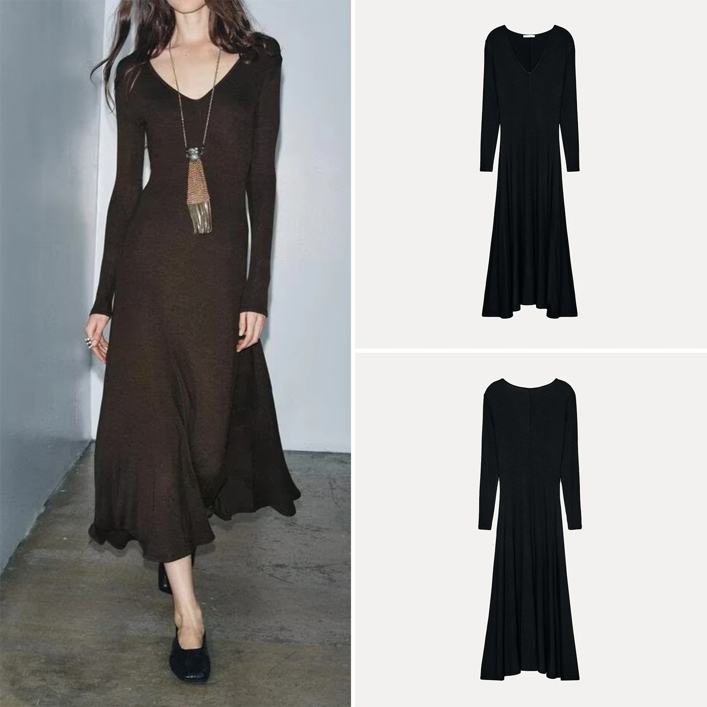 Ele Long V-ne Dr Faionable Women's Sle Autumn 2025 Z Casual Scene Long Sve Other Material Other pe
Ele Long V-ne Dr Faionable Women's Sle Autumn 2025 Z Casual Scene Long Sve Other Material Other pe