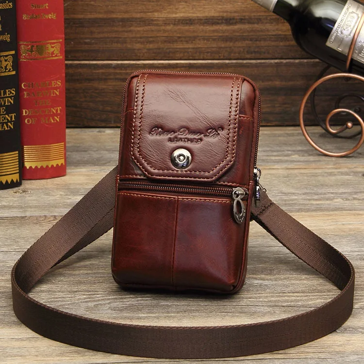 Men's Crossbody Mini Leather Mobile Phone Bag Wear Belt 5.5/6/7 Inch Cowhide Waist Bag Large Capacity Retro Casual Fashion Simpl
Men's Crossbody Mini Leather Mobile Phone Bag Wear Belt 5.5/6/7 Inch Cowhide Waist Bag Large Capacity Retro Casual Fashion Simpl
