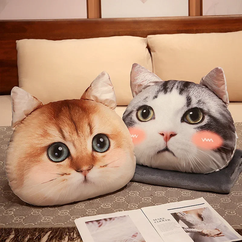 Плюшевое одеяло Kawaii Cat Dog, подушка, одеяло двойного назначения, одеяло, рождественский подарок для детей и взрослых, для офиса и сна
Плюшевое одеяло Kawaii Cat Dog, подушка, одеяло двойного назначения, одеяло, рождественский подарок для детей и взрослых, для офиса и сна