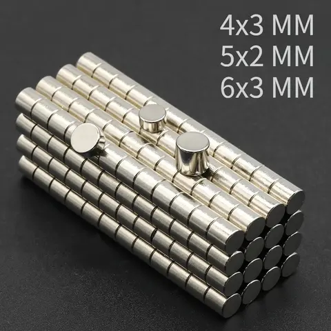 Aimants de réfrigérateur 4x3 5x2 6x3MM, design rond de précision, application polyvalente, aimants décoratifs ronds pour la maison