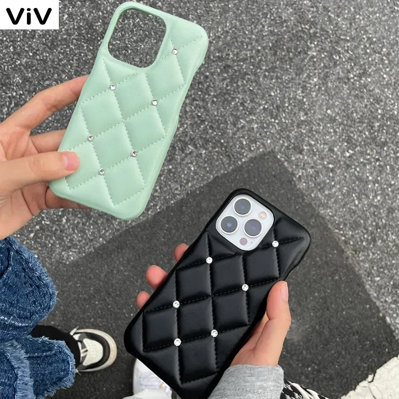 Роскошный блестящий стеганый чехол со стразами для iPhone 14 Pro Max 11 12 13, Жесткий Чехол из искусственной кожи для iPhone 13 Pro Max 15 pro, чехлы
Роскошный блестящий стеганый чехол со стразами для iPhone 14 Pro Max 11 12 13, Жесткий Чехол из искусственной кожи для iPhone 13 Pro Max 15 pro, чехлы