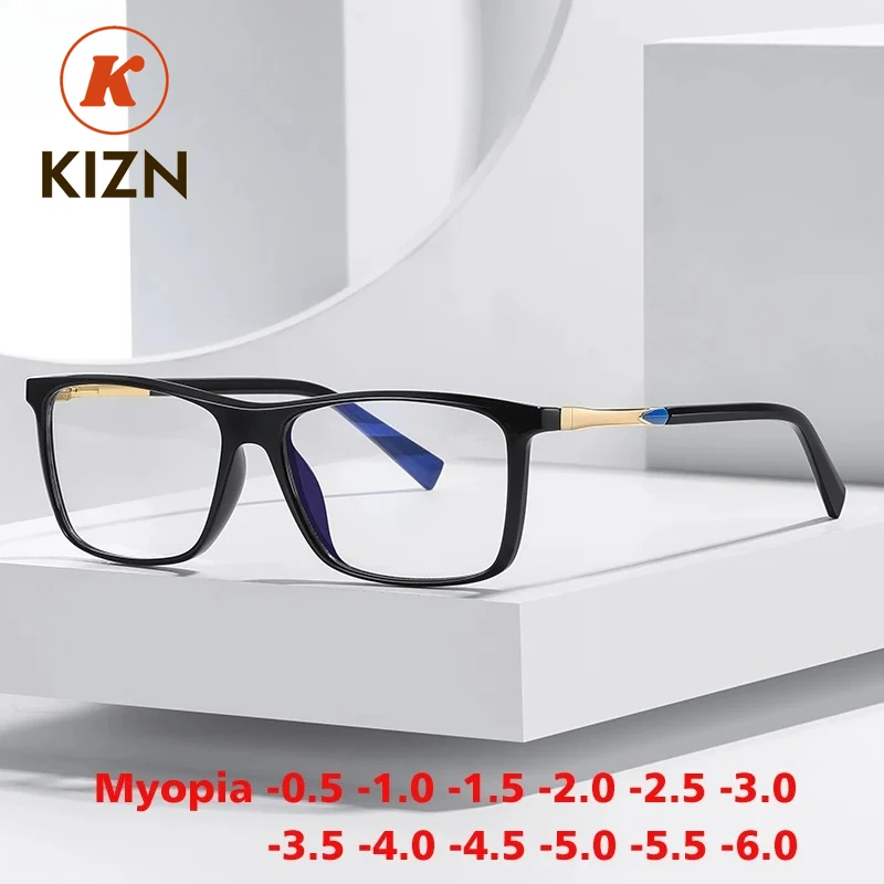 KIZN квадратные модные очки для близорукости в оправе TR90 для женщин и мужчин, винтажные очки с защитой от синего света по рецепту, оптика на заказ, от -0,50 до -10
KIZN квадратные модные очки для близорукости в оправе TR90 для женщин и мужчин, винтажные очки с защитой от синего света по рецепту, оптика на заказ, от -0,50 до -10