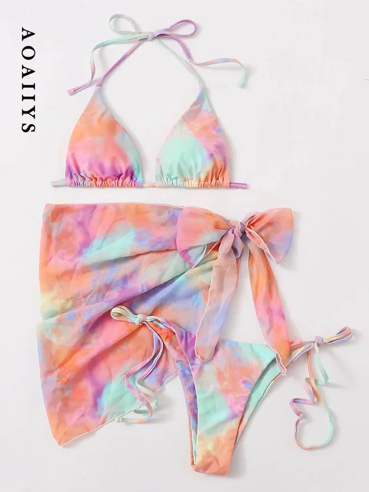 Aoaiiys Tie Dye сексуальный комплект бикини женский купальник из трех предметов пляжная юбка с запахом на шнуровке женский купальник модная купальная пляжная одежда
Aoaiiys Tie Dye сексуальный комплект бикини женский купальник из трех предметов пляжная юбка с запахом на шнуровке женский купальник модная купальная пляжная одежда