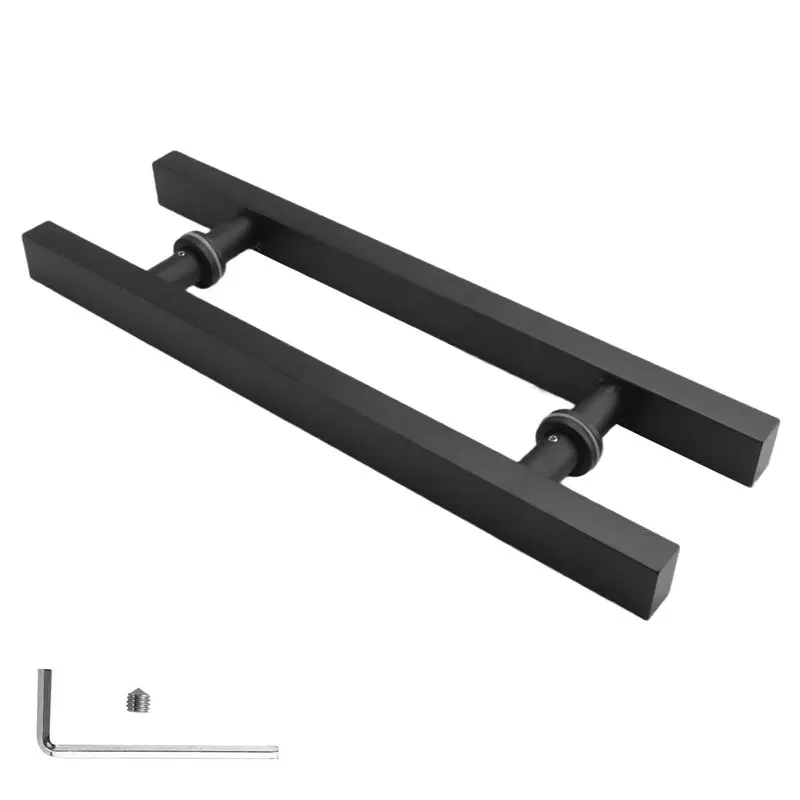 ABMH-Matte Black Stainless Steel Glass / Wooden Door Handle
ABMH-Matte Black Stainless Steel Glass / Wooden Door Handle