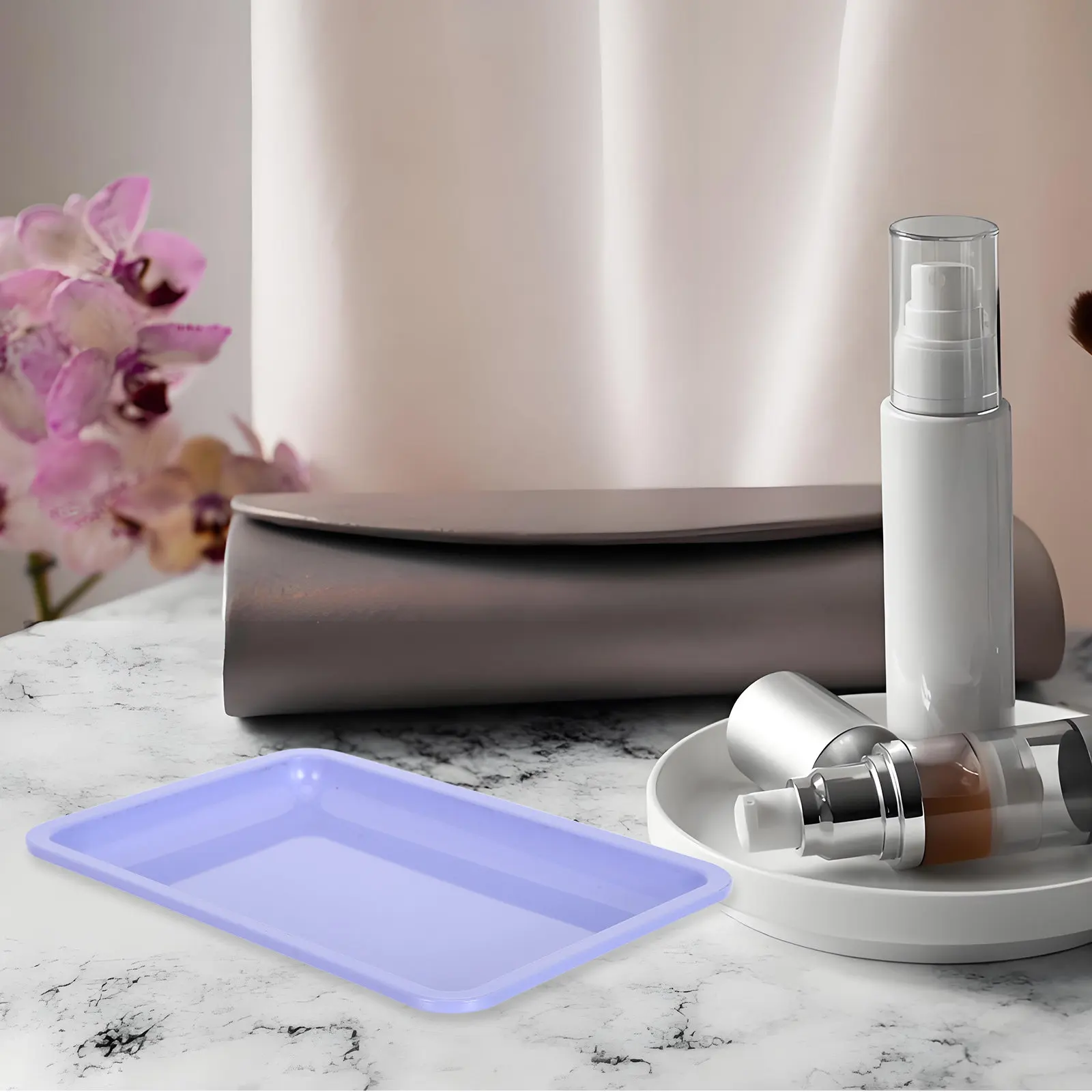 4Pcs Stainless Steel Jewelry Display Tray Rectangle Decorative Vanity Tray for Bathroom Dresser Table Trinket Organizer Metal
4Pcs Stainless Steel Jewelry Display Tray Rectangle Decorative Vanity Tray for Bathroom Dresser Table Trinket Organizer Metal