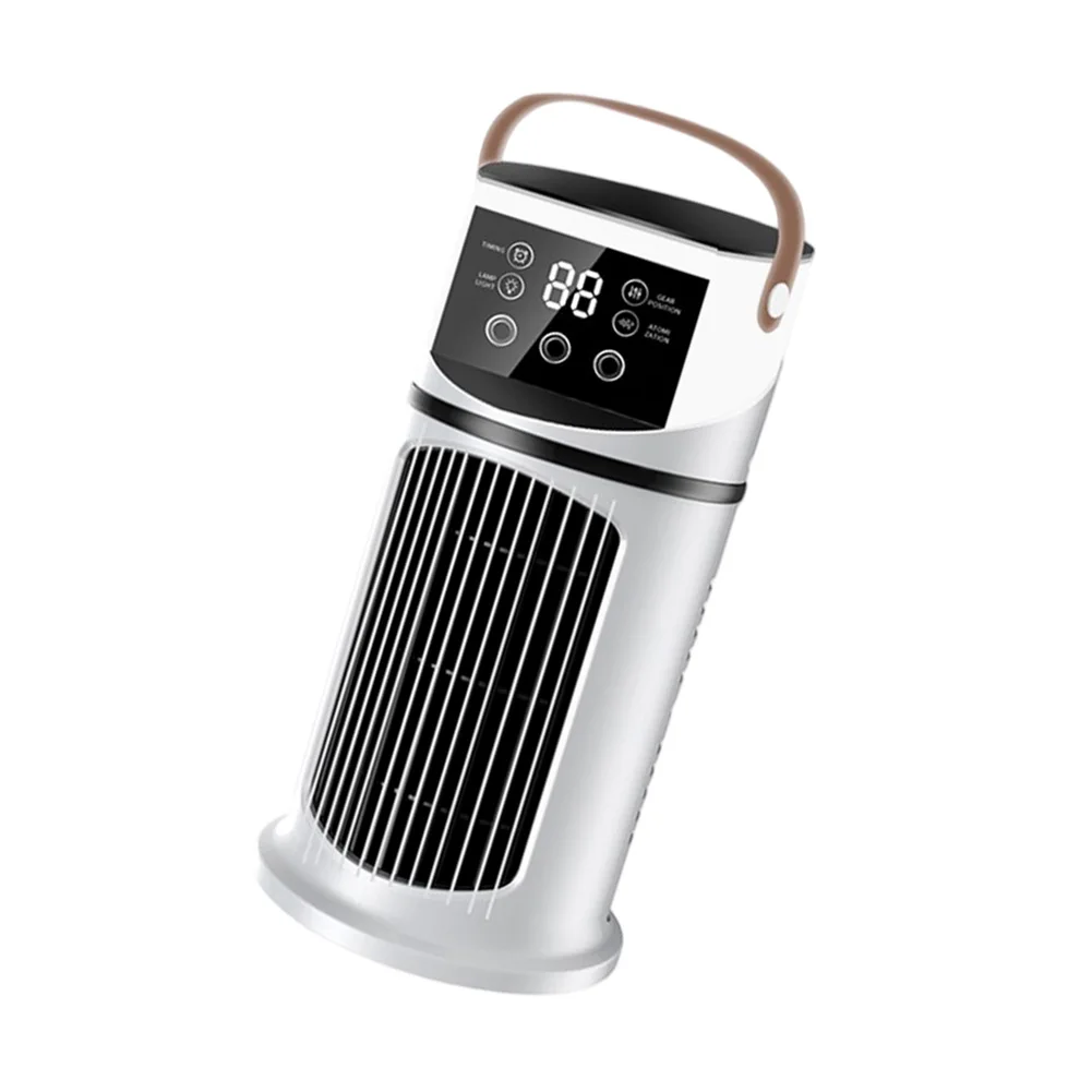 9-Speed Compact Air Conditioner with 8-Hour Programmable Timer Turbo Cooling Function Adjustable Mist and LED Indicator Light
9-Speed Compact Air Conditioner with 8-Hour Programmable Timer Turbo Cooling Function Adjustable Mist and LED Indicator Light