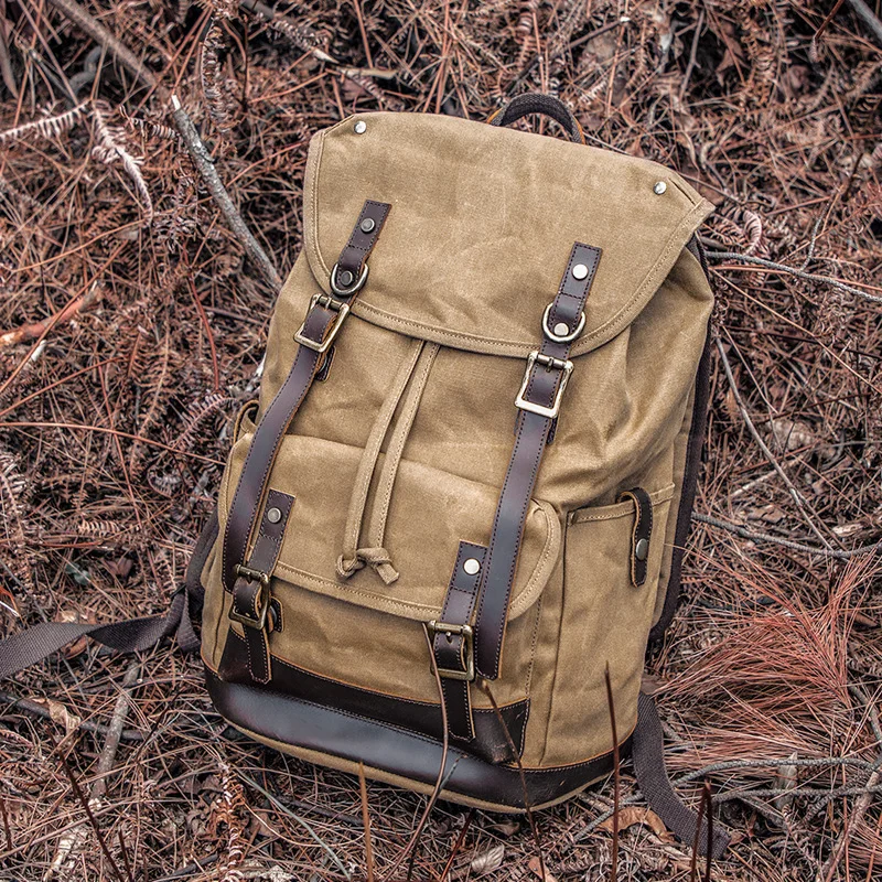 2025 new Outdoor retro backpack Leisure student backpack Large capacity travel backpack canvas patchwork leather hiking bag
2025 new Outdoor retro backpack Leisure student backpack Large capacity travel backpack canvas patchwork leather hiking bag