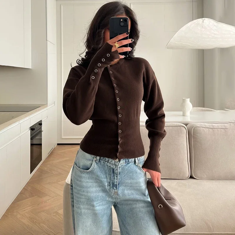 Fashion Knitwear Cardigan Women's Ribbed Splice Slim Close Waist Casual Cropped Inner Top Women's Knit Cardigan Outwear
Fashion Knitwear Cardigan Women's Ribbed Splice Slim Close Waist Casual Cropped Inner Top Women's Knit Cardigan Outwear