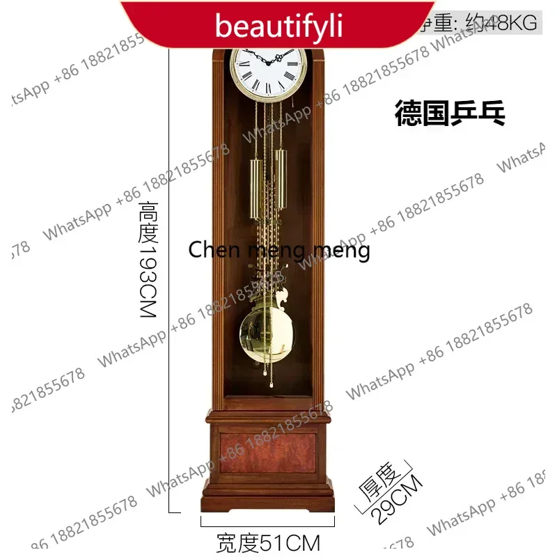 European Style the Grandfather Living Room German Hermle Movement Simple Mechanical Floor Clock the Grandfather a55
European Style the Grandfather Living Room German Hermle Movement Simple Mechanical Floor Clock the Grandfather a55