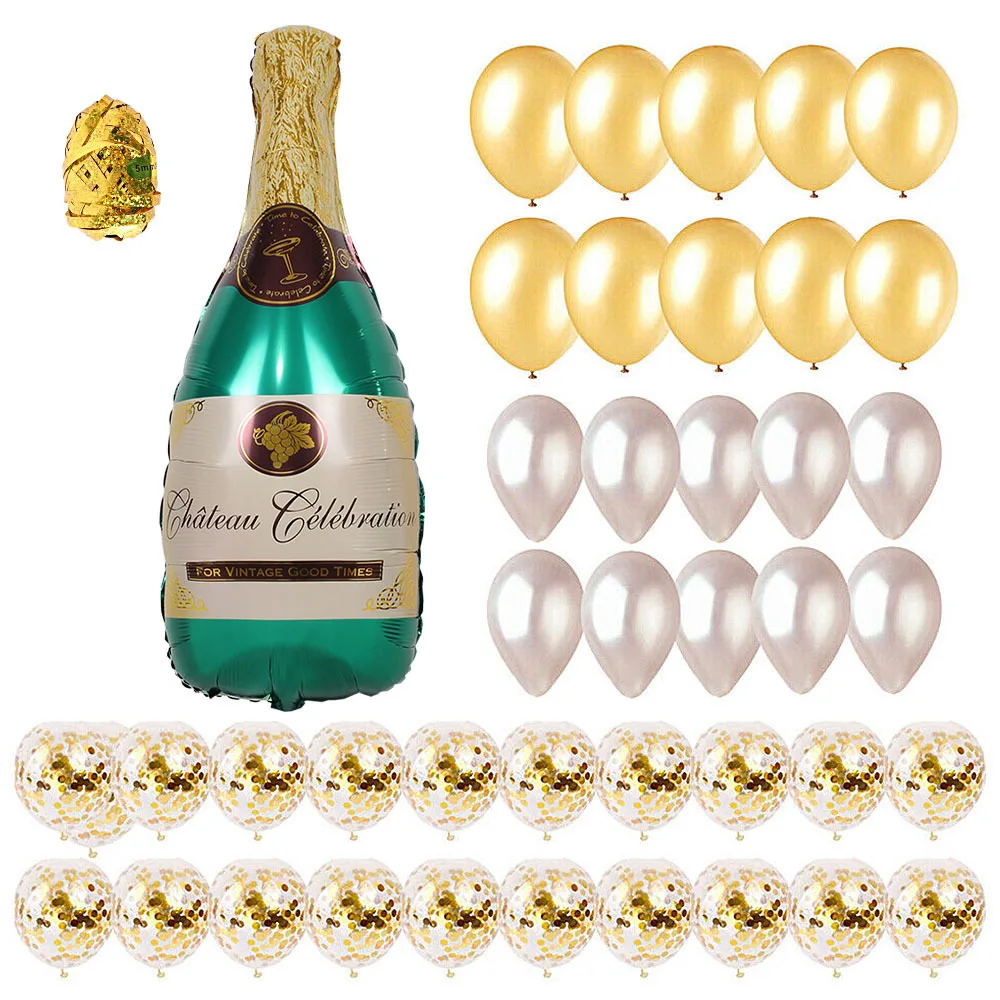 Balloon Chain Kit Large Champagne Bottle Balloons 42pcs/set Happy Brithday Christening Decoration and Accessories Wedding Party
Balloon Chain Kit Large Champagne Bottle Balloons 42pcs/set Happy Brithday Christening Decoration and Accessories Wedding Party