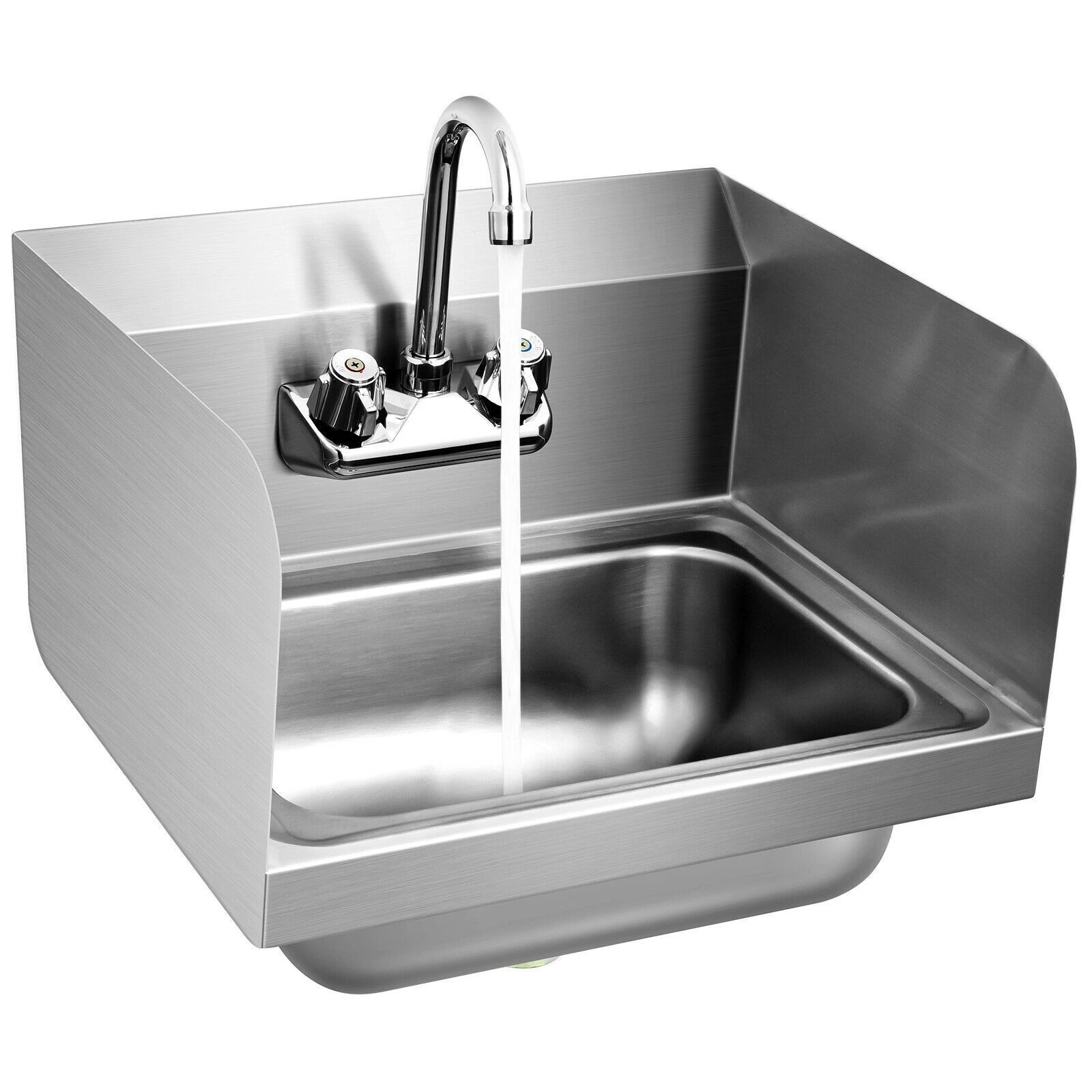 Stainless Steel Sink NSF Wall Mount Hand Washing Sink Side Splash United States
Stainless Steel Sink NSF Wall Mount Hand Washing Sink Side Splash United States
