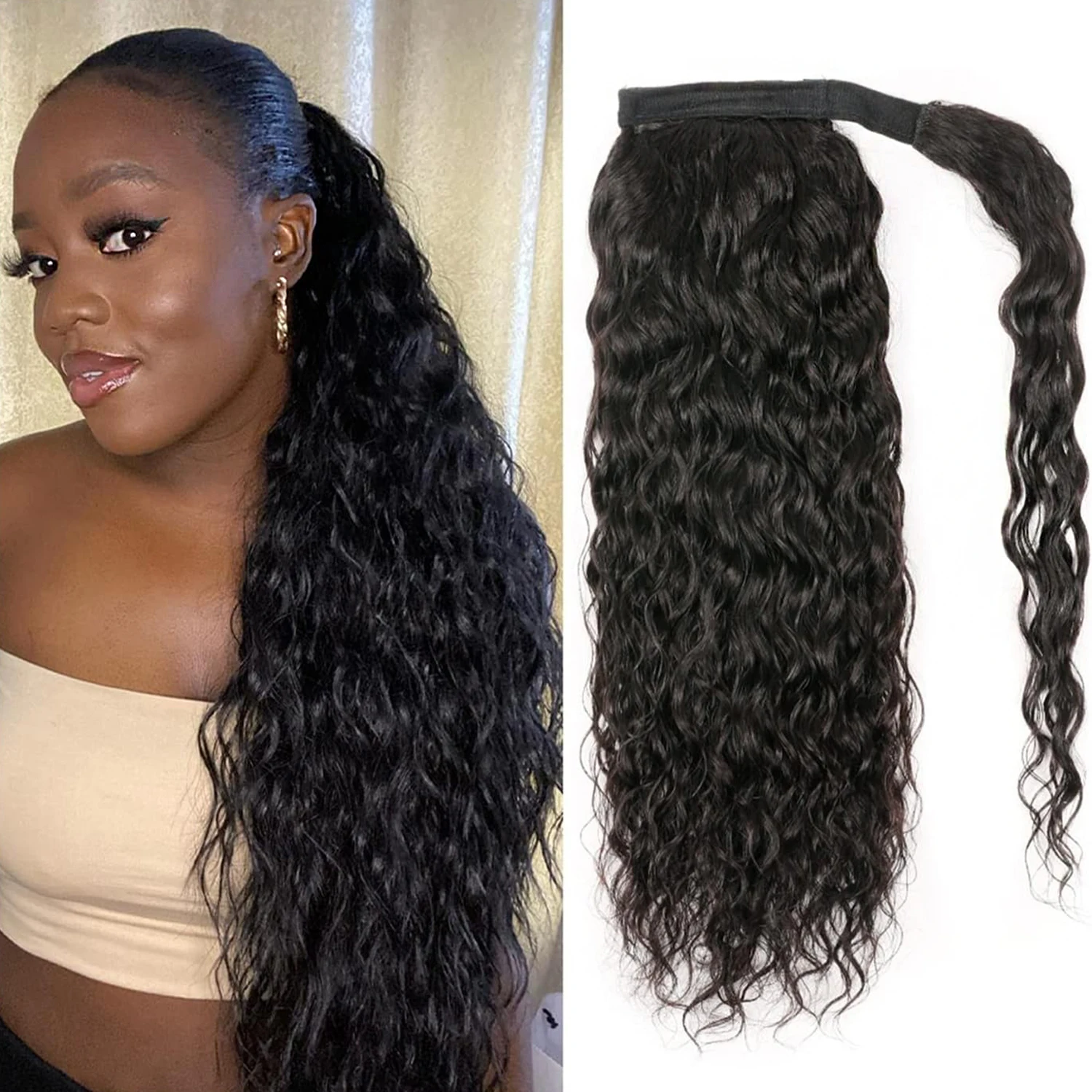 Наращивание хвоста, волна воды, естественный вид, человеческие волосы, шиньон, хвост, парик с волшебной пастой для женщин и девочек, на каждый день
Наращивание хвоста, волна воды, естественный вид, человеческие волосы, шиньон, хвост, парик с волшебной пастой для женщин и девочек, на каждый день