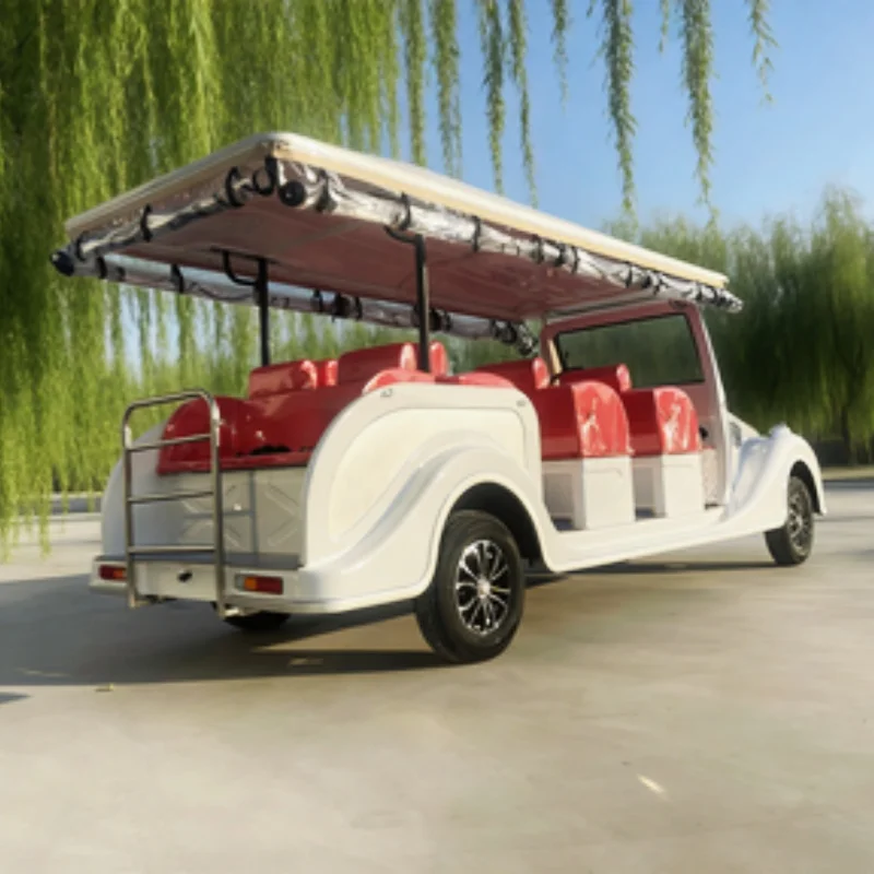 Vintage Car Sightseeing Scenic Hotel Tour Bus 4000W 5000W Hotel Reception Street Shuttle Car Red Upholstered Seat Rain Cover
Vintage Car Sightseeing Scenic Hotel Tour Bus 4000W 5000W Hotel Reception Street Shuttle Car Red Upholstered Seat Rain Cover