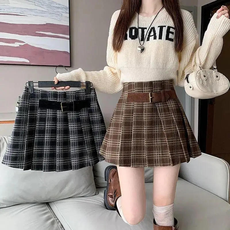 Kawaii модные топы для девочек, студенческая повседневная женская одежда с героями мультфильмов, клетчатая плиссированная юбка, мини-юбка трапециевидной формы с высокой талией, американский ретро
Kawaii модные топы для девочек, студенческая повседневная женская одежда с героями мультфильмов, клетчатая плиссированная юбка, мини-юбка трапециевидной формы с высокой талией, американский ретро