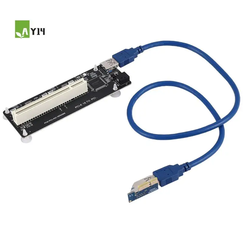 AY14 -PCIE PCI-E PCI Express X1 To PCI Riser Card Bus Card High Efficiency Adapter Converter USB 3.0 Cable For Desktop PC
AY14 -PCIE PCI-E PCI Express X1 To PCI Riser Card Bus Card High Efficiency Adapter Converter USB 3.0 Cable For Desktop PC