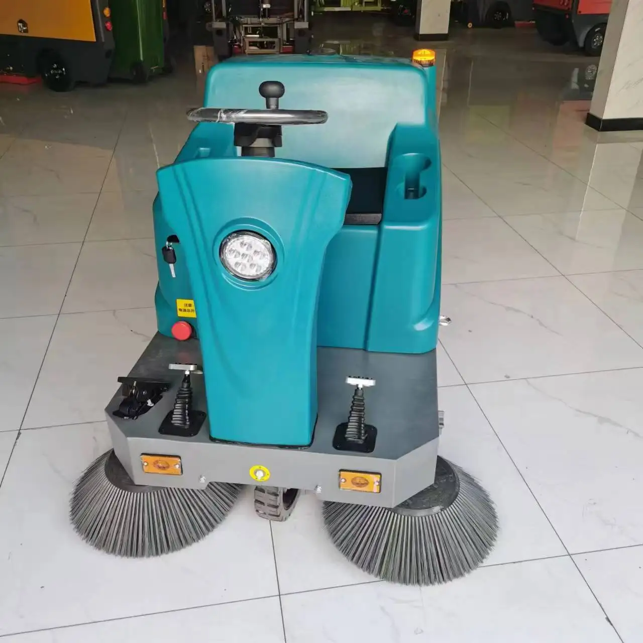 Customized 1300mm Working Width Drive-on Electric Power Sweeper Machine With Two Brushes And PLC Core Components
Customized 1300mm Working Width Drive-on Electric Power Sweeper Machine With Two Brushes And PLC Core Components
