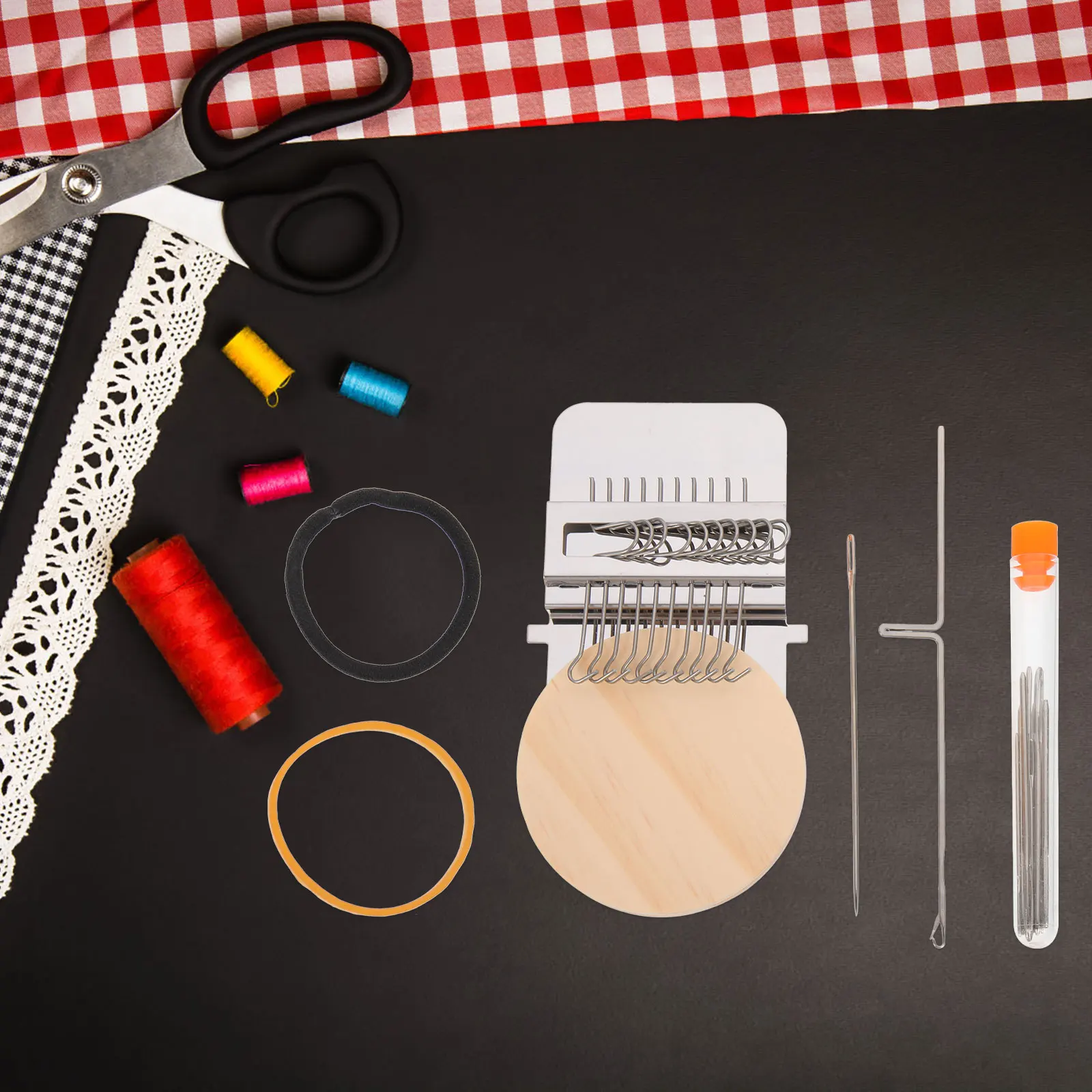 1Set Small Weaving Loom Mini Weaving Tool Wooden Stainless Steel Rubber DIY Loom Kit Speedweve Darning Tool for Clothes Repair
1Set Small Weaving Loom Mini Weaving Tool Wooden Stainless Steel Rubber DIY Loom Kit Speedweve Darning Tool for Clothes Repair