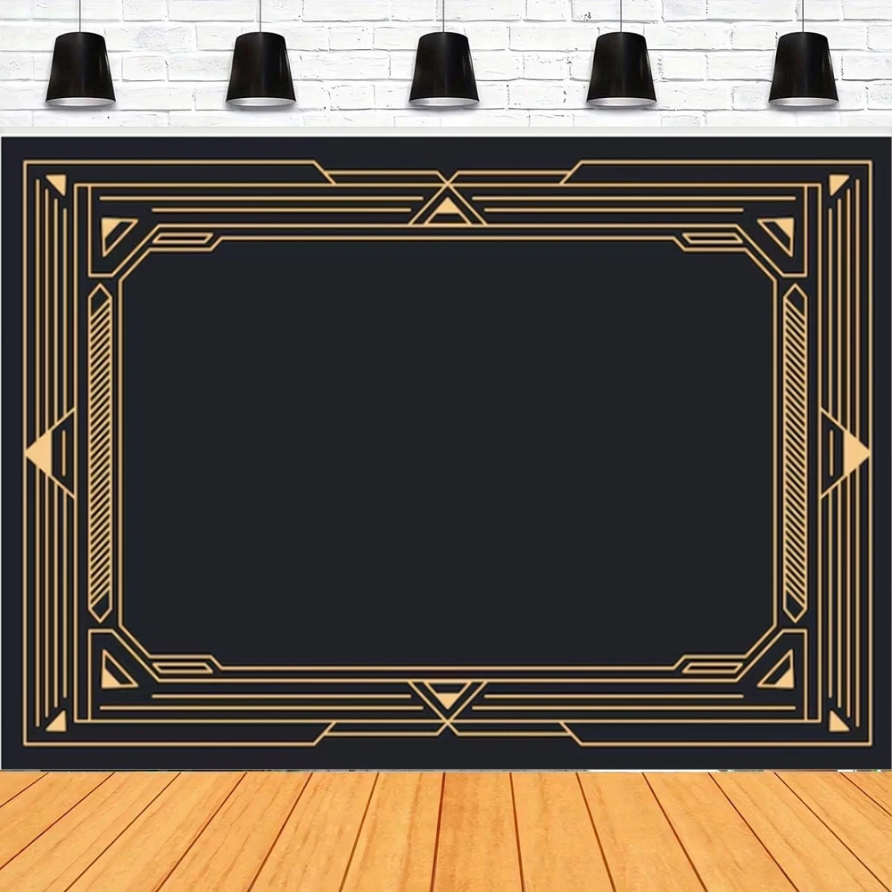 Фон для фотосъемки Великий Гэтсби, черный и золотой ревущий 1920-х годов, декор для вечеринки в честь Дня Рождения, фон, настенный баннер
Фон для фотосъемки Великий Гэтсби, черный и золотой ревущий 1920-х годов, декор для вечеринки в честь Дня Рождения, фон, настенный баннер