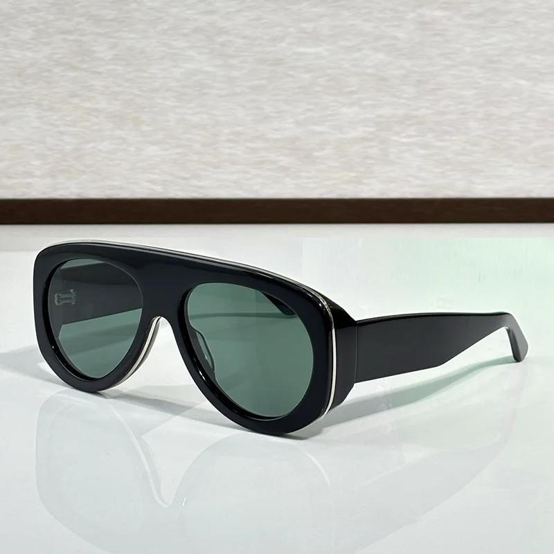 2025 Trendy INS Style Black Pilot Sunglasses for Male Original Light Luxury Top Quality Acetate Solar Glasses for Wide Face
2025 Trendy INS Style Black Pilot Sunglasses for Male Original Light Luxury Top Quality Acetate Solar Glasses for Wide Face