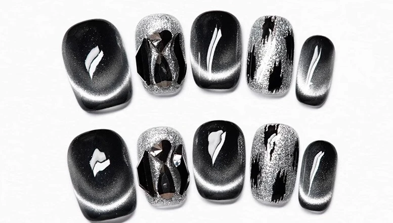 Wear Armor Cat's Eye Pure Handmade Wear Armor Leopard Print New Year's White Temperament Nail Piece
Wear Armor Cat's Eye Pure Handmade Wear Armor Leopard Print New Year's White Temperament Nail Piece