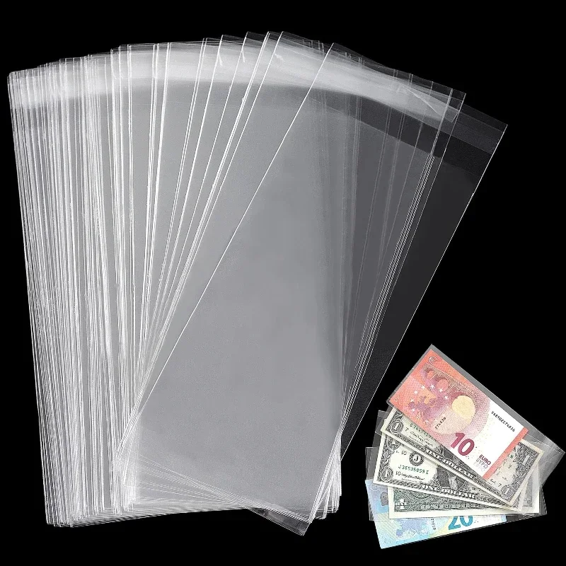 100pcs for Collecting and Storing Banknotes Transparent Banknote Sleeves Banknote Collector Sleeves Protective Bag PP Material
100pcs for Collecting and Storing Banknotes Transparent Banknote Sleeves Banknote Collector Sleeves Protective Bag PP Material