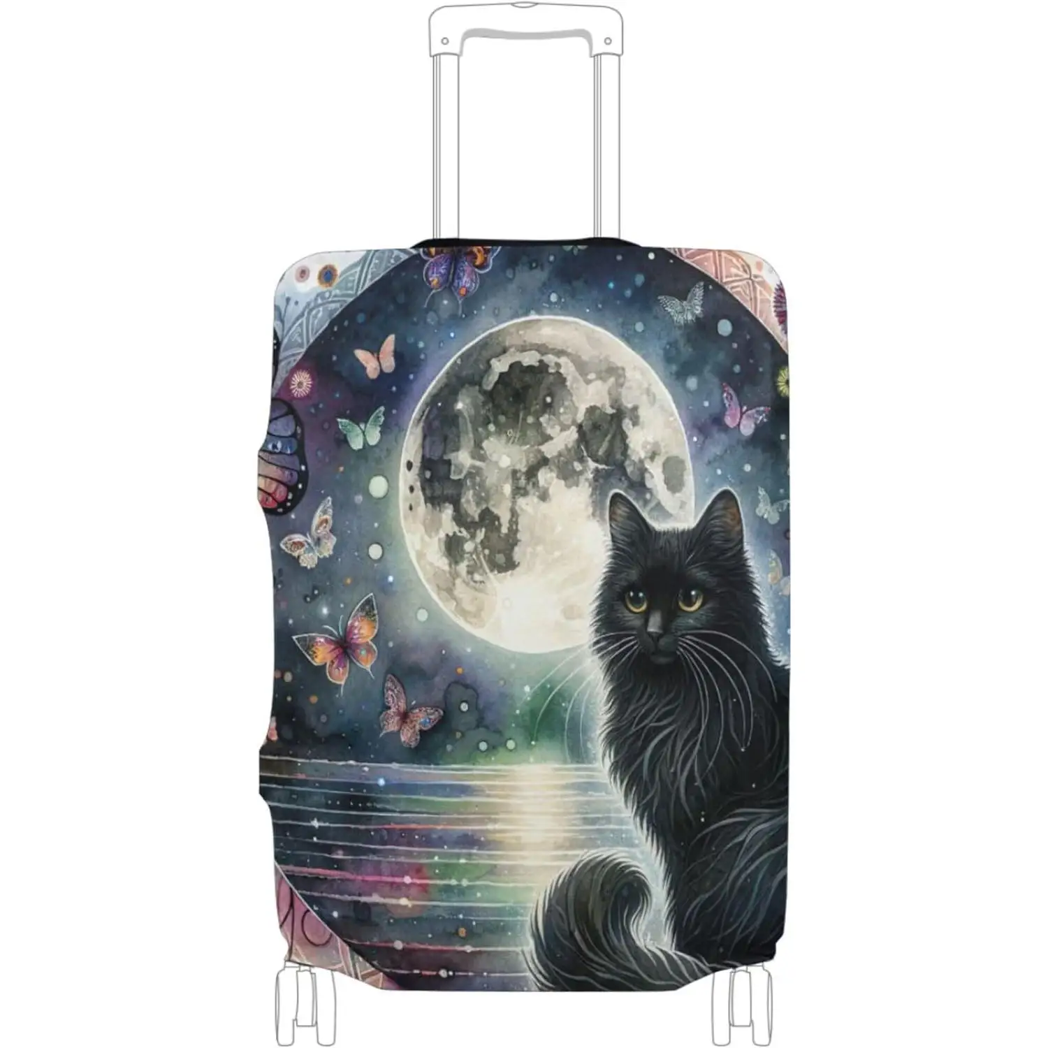 Чехлы для чемоданов с принтом, защита для багажа, милый багаж, цветочный лунный кот, синий, дорожные подарки, рукав для багажа
Чехлы для чемоданов с принтом, защита для багажа, милый багаж, цветочный лунный кот, синий, дорожные подарки, рукав для багажа