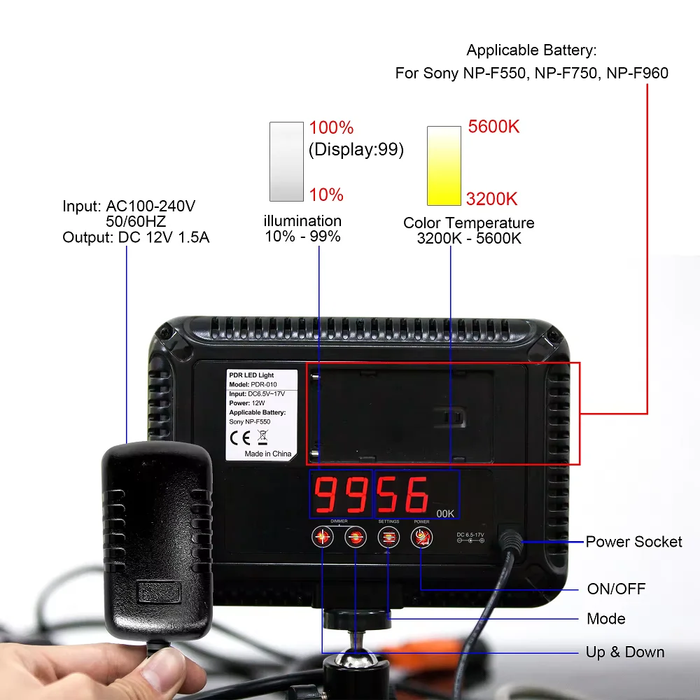 PDR010 PDR Llight Dent Removal Lamp Reflector LED, Can Adjust Temperature & Brightness ,with Long Line of Power Plug
PDR010 PDR Llight Dent Removal Lamp Reflector LED, Can Adjust Temperature & Brightness ,with Long Line of Power Plug