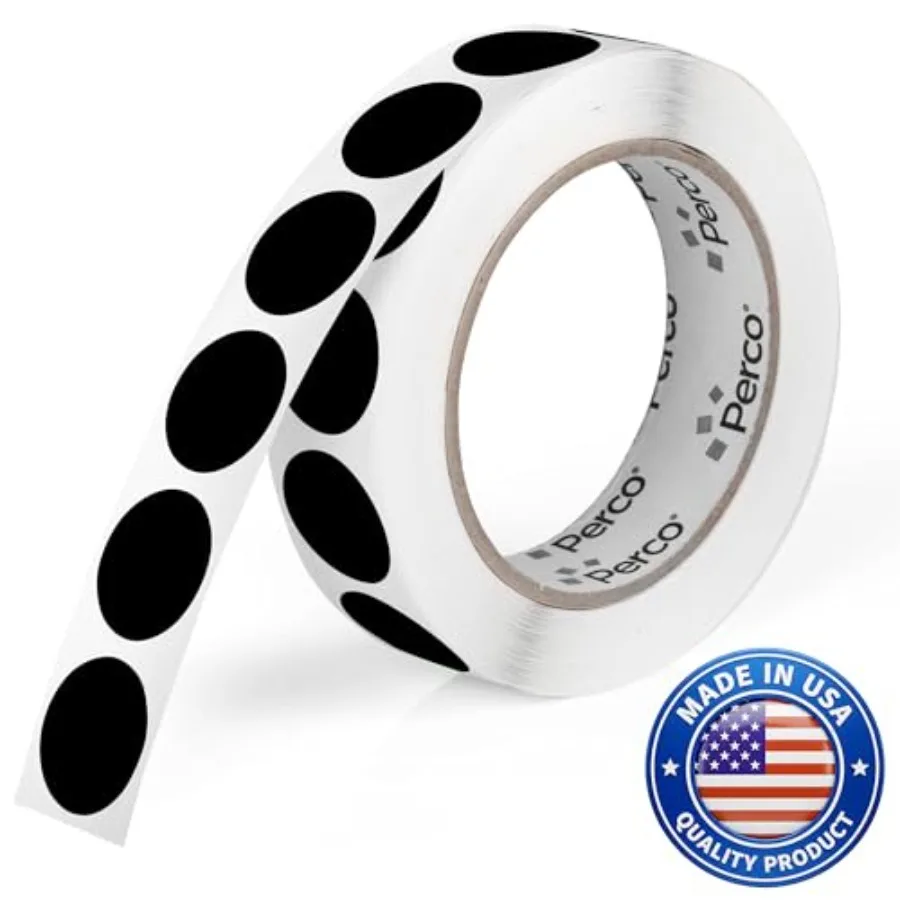 Black Round Circle Dot Sticker Labels with Easy-Tear Perforation,,000 Stickers per Roll - Bold High Contrast for Pricg, Writg a
Black Round Circle Dot Sticker Labels with Easy-Tear Perforation,,000 Stickers per Roll - Bold High Contrast for Pricg, Writg a