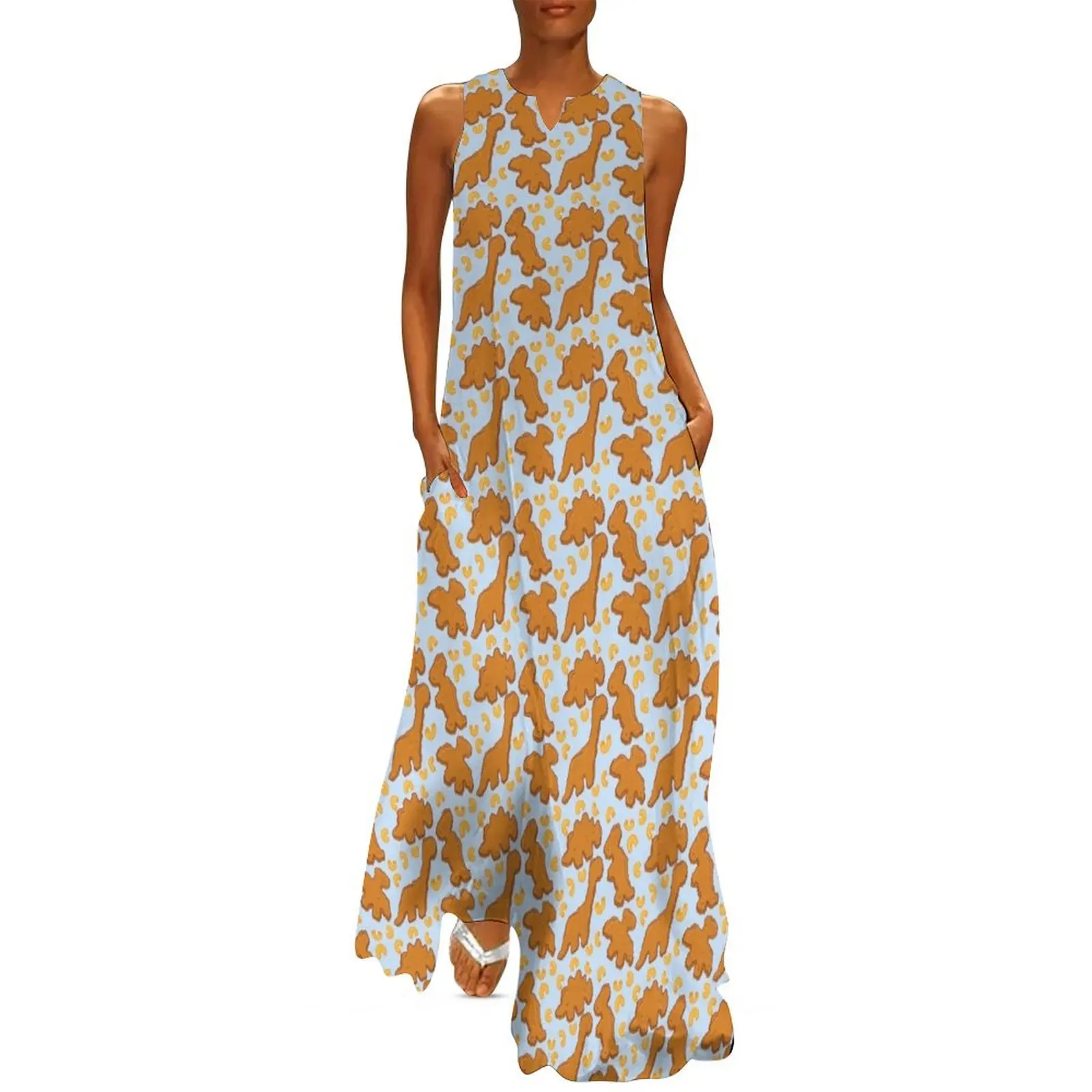 Mac and Dino Nuggets Pattern Long Dress birthday dress for women party dresses woman Women"s summer suit
Mac and Dino Nuggets Pattern Long Dress birthday dress for women party dresses woman Women"s summer suit