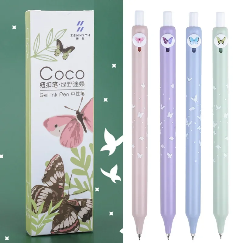 4PCS/Set Butterfly Series Button Gel Pen Cute Gel Ink Pen Quick Drying Writting Pen For Student High Quality
4PCS/Set Butterfly Series Button Gel Pen Cute Gel Ink Pen Quick Drying Writting Pen For Student High Quality