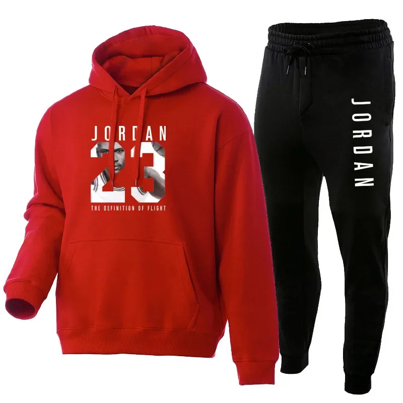 Men's clothing Autumn and winter hooded sweatshirt + casual pants 2-piece fashion outdoor jogging basketball fitness suit
Men's clothing Autumn and winter hooded sweatshirt + casual pants 2-piece fashion outdoor jogging basketball fitness suit