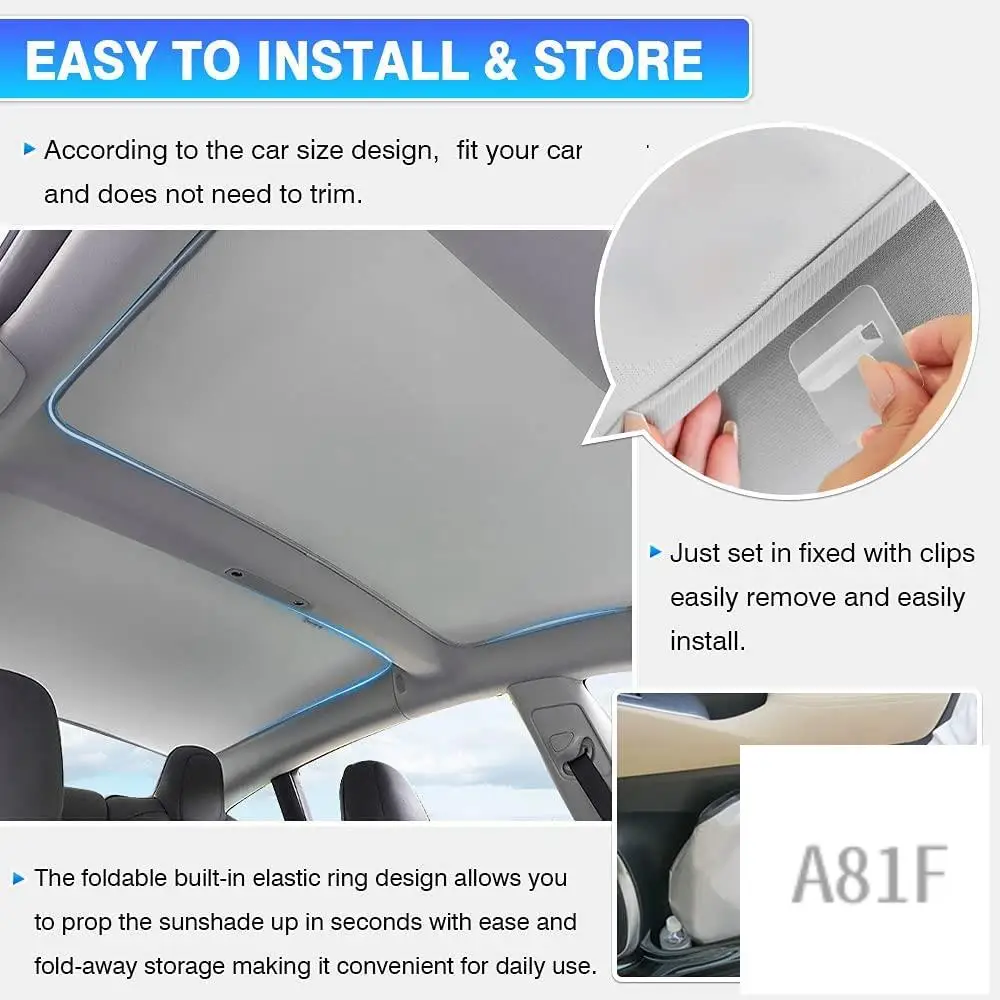 For Tesla Model 3 2019-2022 Roof Sunshade Front Rear Sunroof Skylight Blind Shading Net Sunroof Sunshade
For Tesla Model 3 2019-2022 Roof Sunshade Front Rear Sunroof Skylight Blind Shading Net Sunroof Sunshade