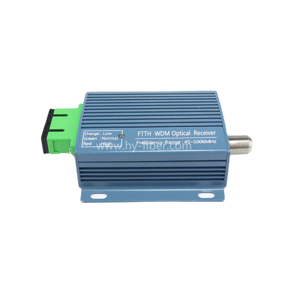 Оптический приемник FTTH WDM, активный узел CATV, полоса пропускания 1 порта RF, 47-1008 МГц
Оптический приемник FTTH WDM, активный узел CATV, полоса пропускания 1 порта RF, 47-1008 МГц