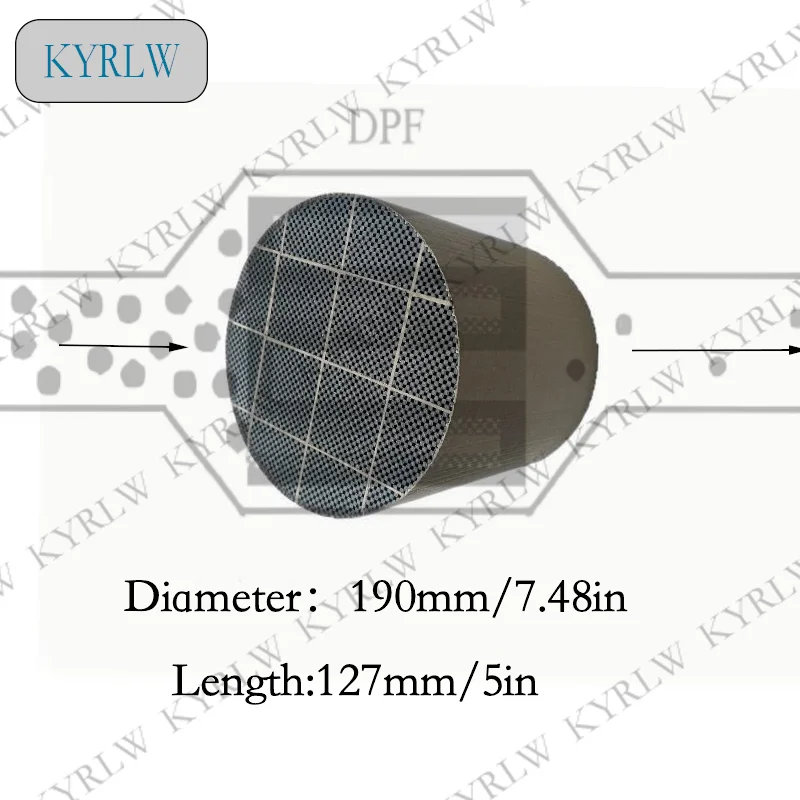 Exhaust System190*127MM silicon Carbide DPF Diesel Silicon Carbide DPF Particulate Filter
Exhaust System190*127MM silicon Carbide DPF Diesel Silicon Carbide DPF Particulate Filter