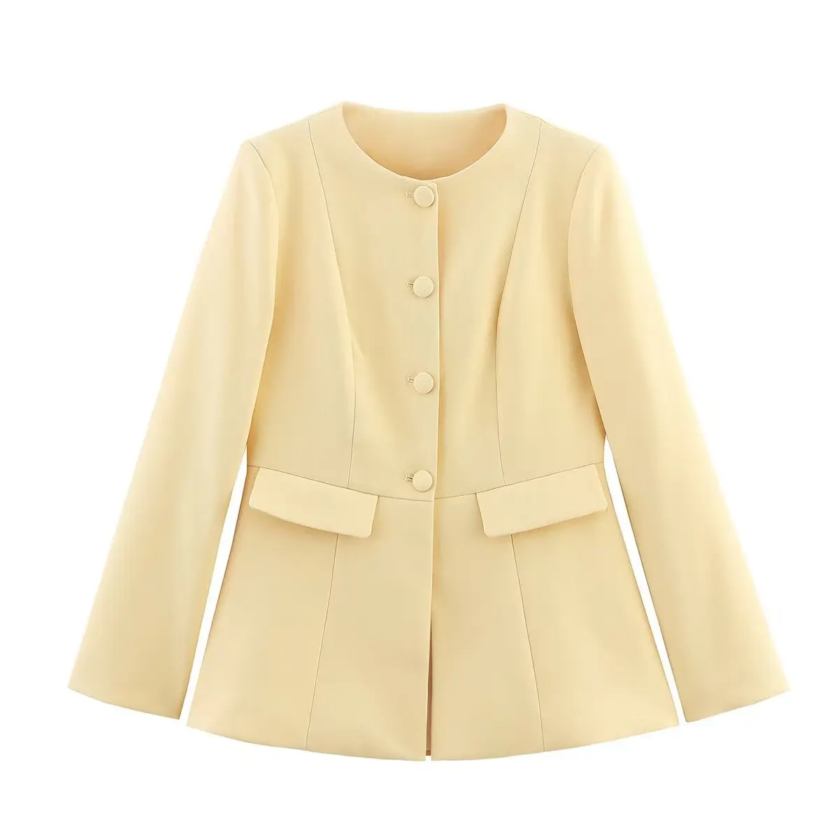 Autumn New Women's Clothing Style Versatile Round Neck Long Sleeved Single Breasted Slim Fit Commuting Suit Jacket
Autumn New Women's Clothing Style Versatile Round Neck Long Sleeved Single Breasted Slim Fit Commuting Suit Jacket