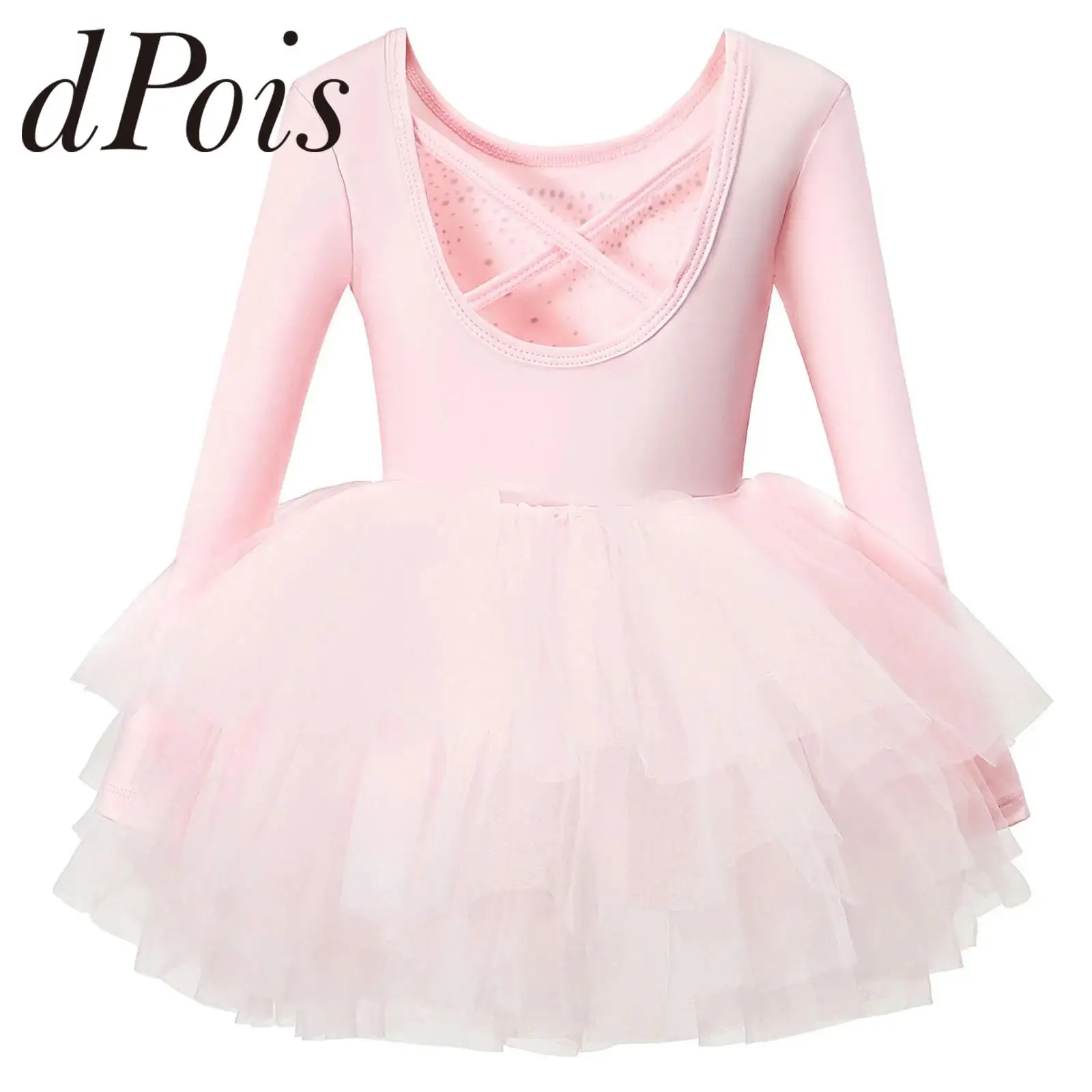 Girls Long Sleeve Rhinestone Dance Performance Dress Ballerina Clothes Ballet Leotard Kids Glittery Layered Tulle Princess Dress
Girls Long Sleeve Rhinestone Dance Performance Dress Ballerina Clothes Ballet Leotard Kids Glittery Layered Tulle Princess Dress