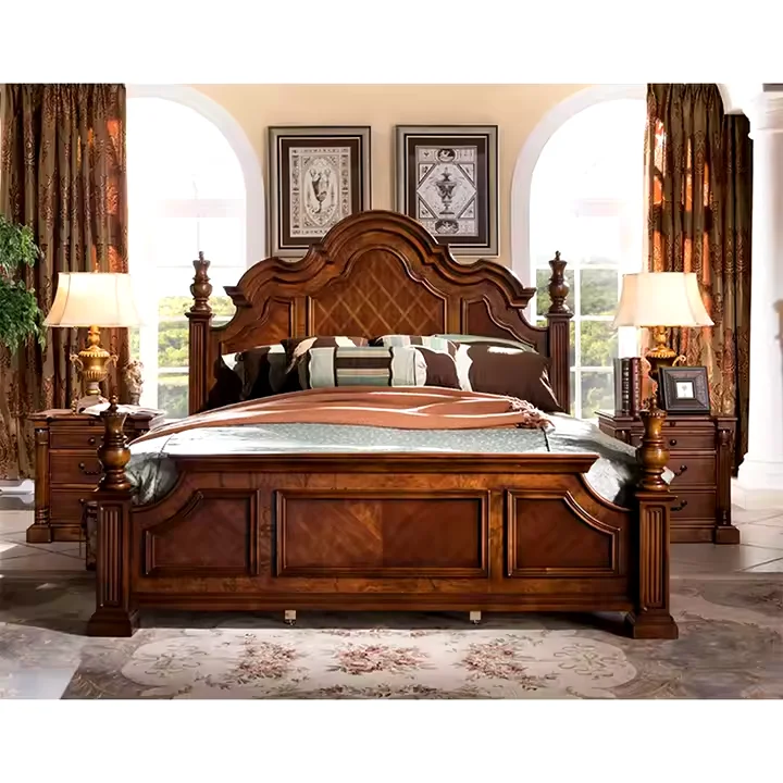 Luxury Solid Wood Bedroom Sets King Size American Style Hand-Carved Solid Wood Furniture for Modern & Traditional Homes
Luxury Solid Wood Bedroom Sets King Size American Style Hand-Carved Solid Wood Furniture for Modern & Traditional Homes