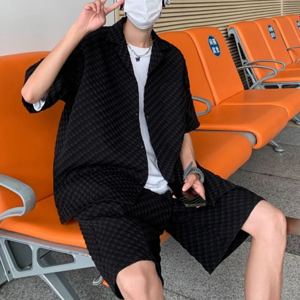 Casual Shorts Suit Mens Summer Shirt Daily Casual Wear Lapel Neckline Polyester Fabric Regular Clothing Length Slight Stretching
Casual Shorts Suit Mens Summer Shirt Daily Casual Wear Lapel Neckline Polyester Fabric Regular Clothing Length Slight Stretching