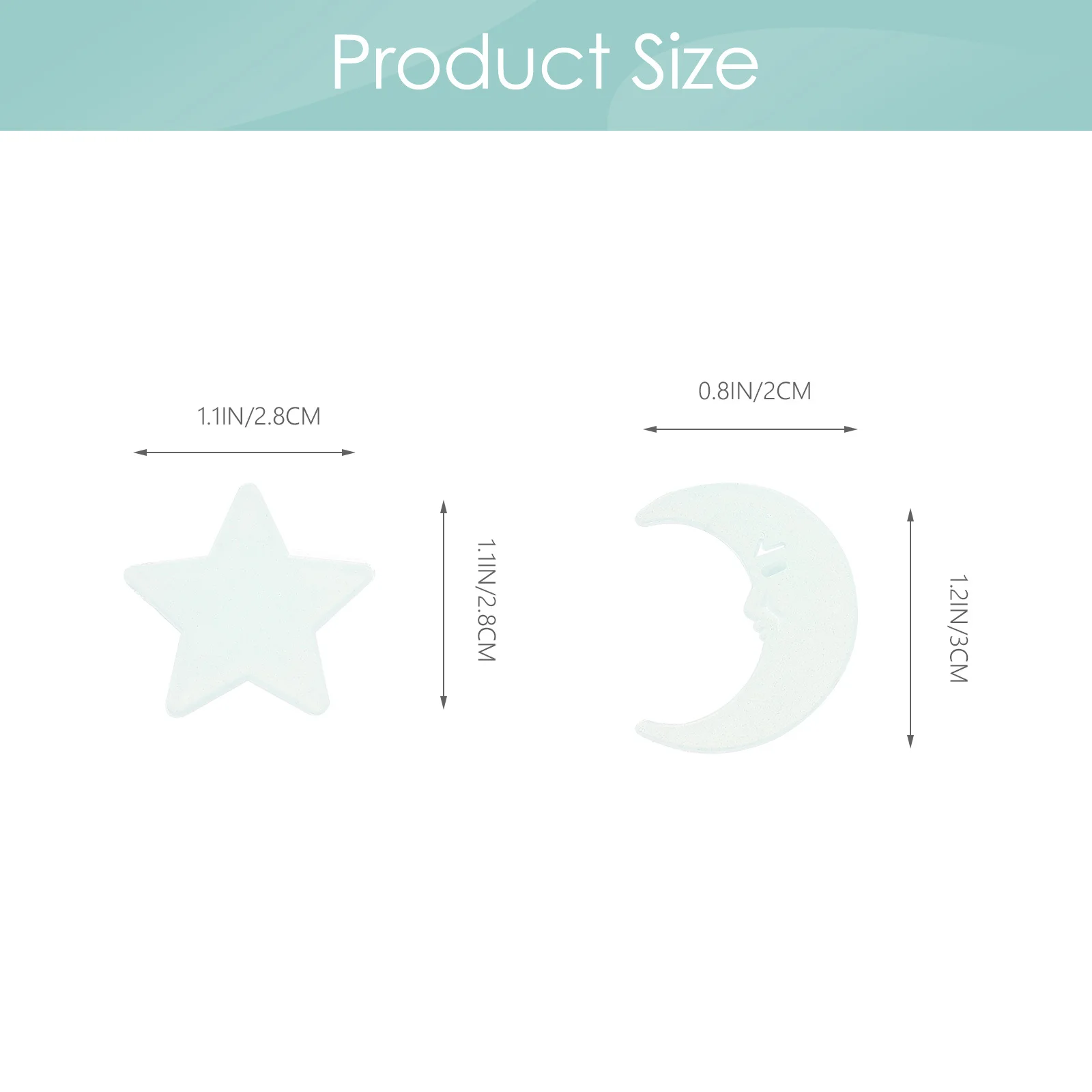 200Pcs Decorative Glowing Stickers Star Moon Plastic Wall Stickers Night Light for 's Room Home Ceiling Decals
200Pcs Decorative Glowing Stickers Star Moon Plastic Wall Stickers Night Light for 's Room Home Ceiling Decals