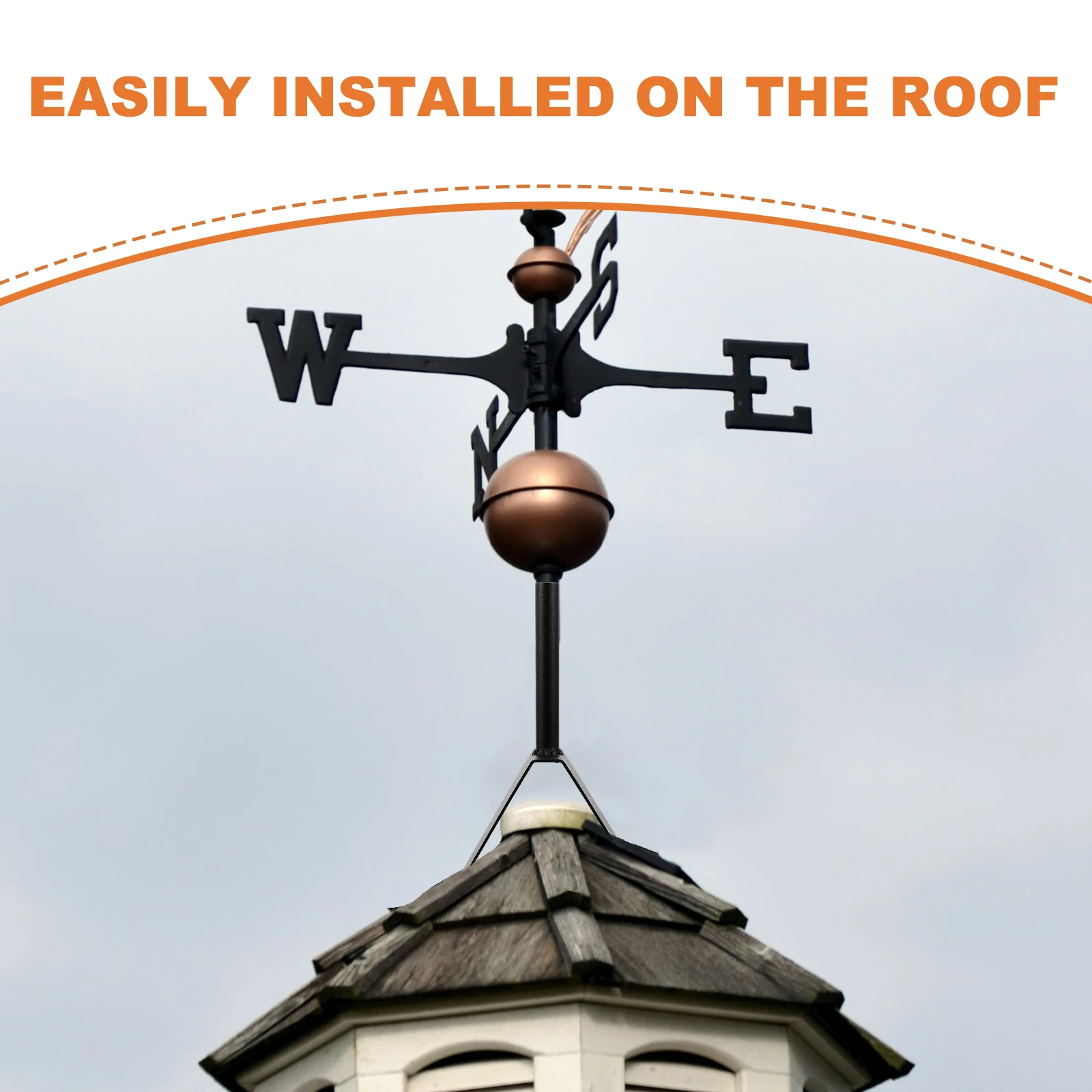 Heavy Duty Weather Vane Mount Durable Metal Stand For Top Outdoor Installation Mounting Tools Vanes
Heavy Duty Weather Vane Mount Durable Metal Stand For Top Outdoor Installation Mounting Tools Vanes
