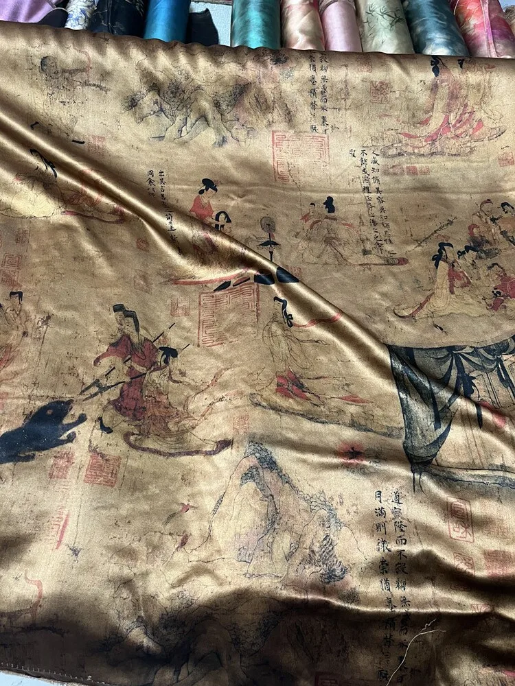 Высокое качество, китайский стиль, 50Momme Xiangyun, пряжа, настоящая шелковая ткань, винтажное платье, женская одежда, дизайнерская ткань
Высокое качество, китайский стиль, 50Momme Xiangyun, пряжа, настоящая шелковая ткань, винтажное платье, женская одежда, дизайнерская ткань