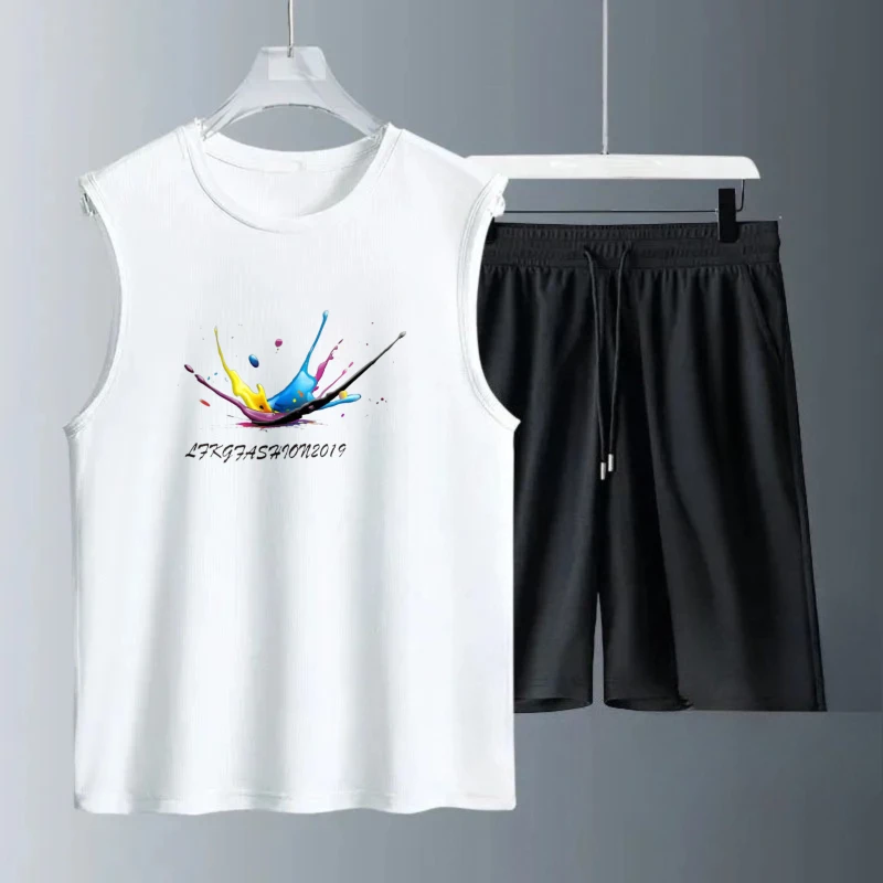 Men's Tank Top Sets 2026 Summer Quick drying sweat suit beach sports Breathable running seaside men's tracksuit oversize
Men's Tank Top Sets 2026 Summer Quick drying sweat suit beach sports Breathable running seaside men's tracksuit oversize