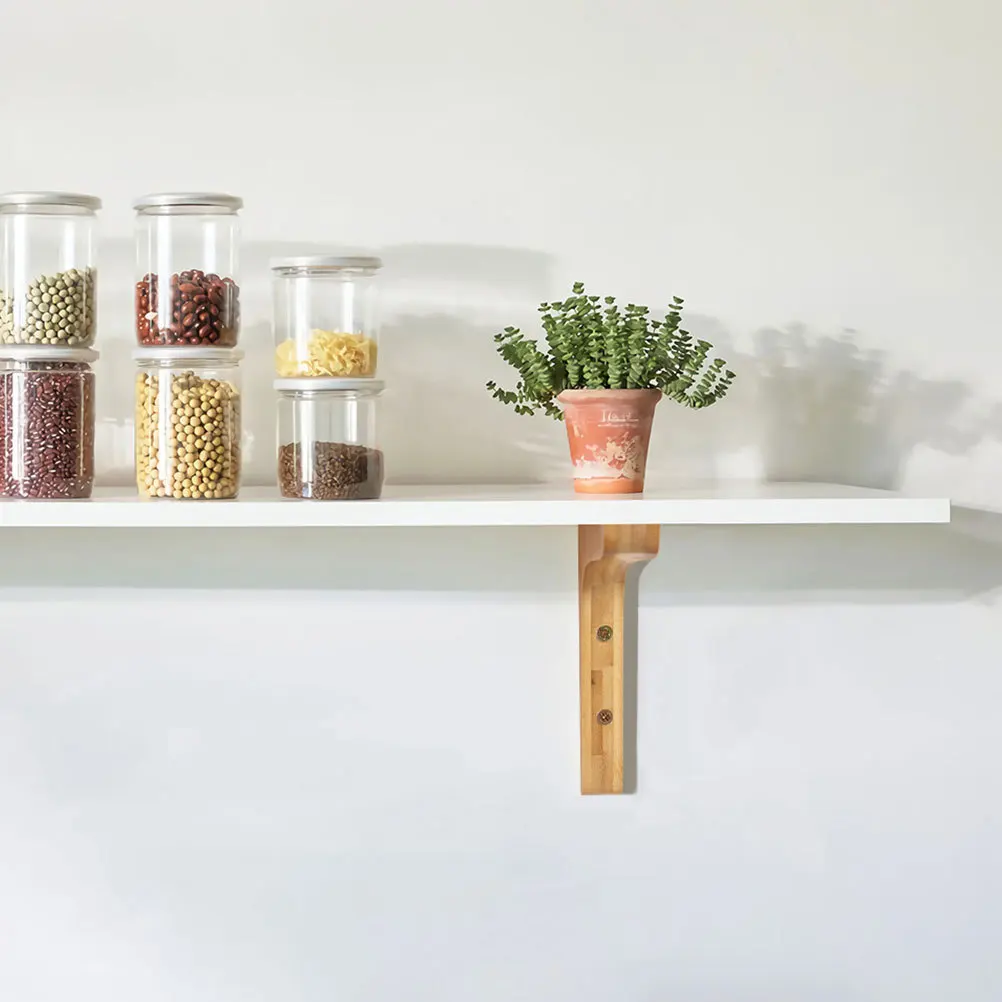 2Pcs Triangle Shelf Brackets Wooden Wall Mounted Support for Heavy Duty Floating Shelves Corner Braces Storage Rack Multi-Use
2Pcs Triangle Shelf Brackets Wooden Wall Mounted Support for Heavy Duty Floating Shelves Corner Braces Storage Rack Multi-Use